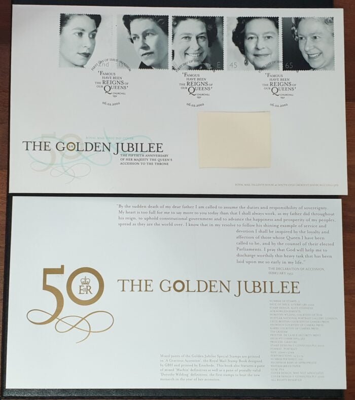 Great Britain 2002 First Day Cover “The Golden Jubilee” 6.2.2002 Windsor