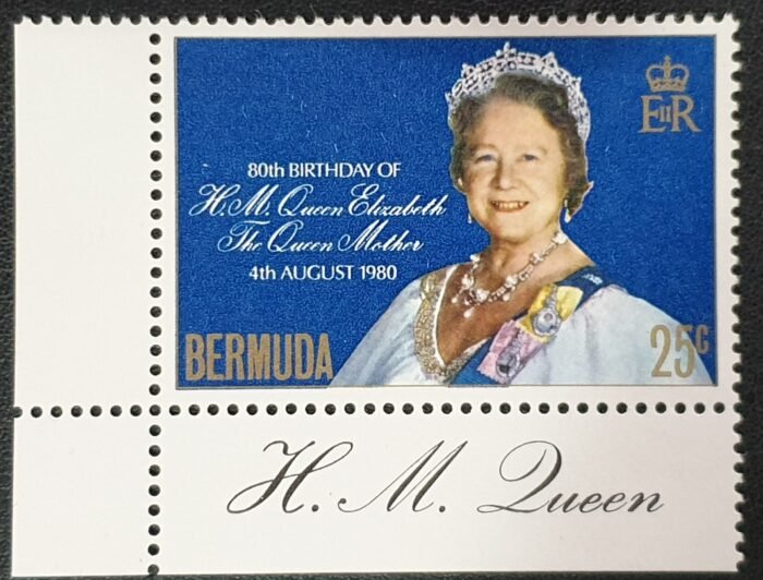 BERMUDA 1980 “Queen Mother’s 80th Birthday” SG425 MNH