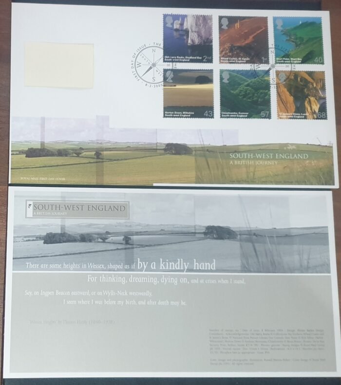 Great Britain 2005 First Day Cover “South-West England” 8-2-2005 Lizard Helston