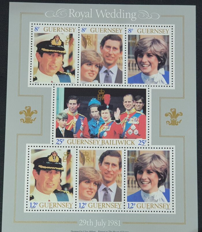 GUERNSEY 1981 "ROYAL WEDDING 1981" SG MS239 MNH