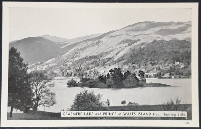 Great Britain Post Card "GRASMERE LAKE and PRINCE of WALES from Hunting Stile" Unused