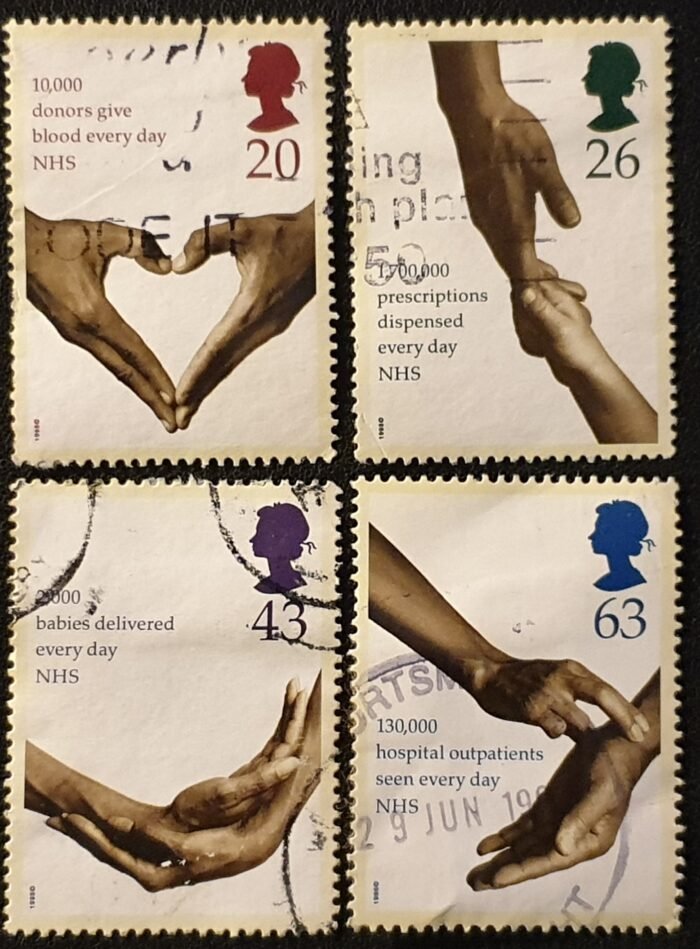 Great Britain Queen Elizabeth II 1998 “50th Anniversary of National Health Service” SG2046/49 Set of 4 used stamps