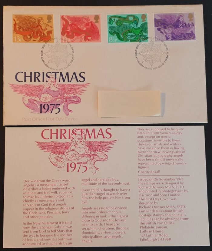 Great Britain 1975 First Day Cover “Christmas 1975” 26.11.1975 Bethlehem Llandeilo Dyfed