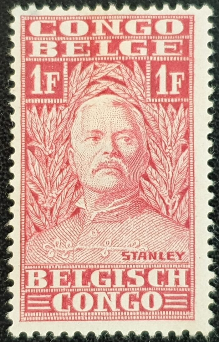 Belgium Congo 1928 “50th Anniversary of Stanley’s Exploration of the Congo” SG151 1f. red Mounted Mint Single Stamp