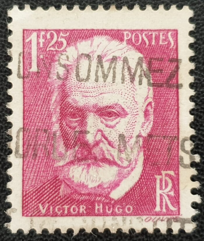 France 1935 "Victor Hugo" SG529 1f.25 purple used single stamp