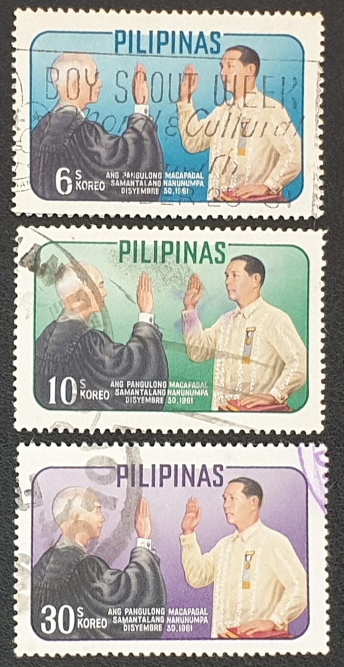 Philippines 1962 "Independence Day" SG915/7 Set of 3 used stamps