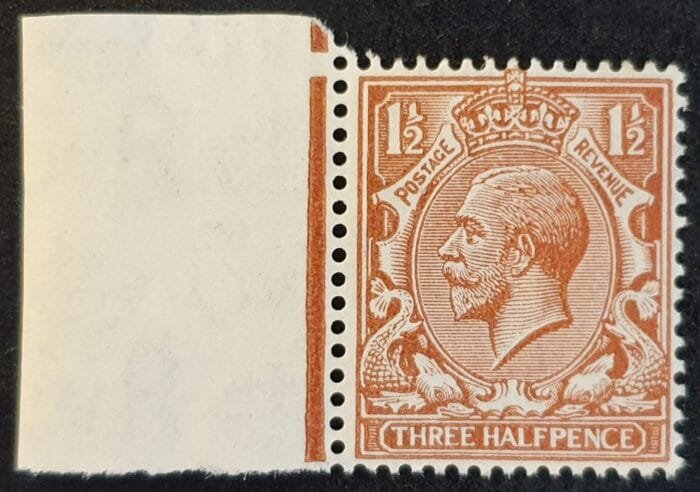 Great Britain King George V SG420 1½d. red-brown Control Rule MNH