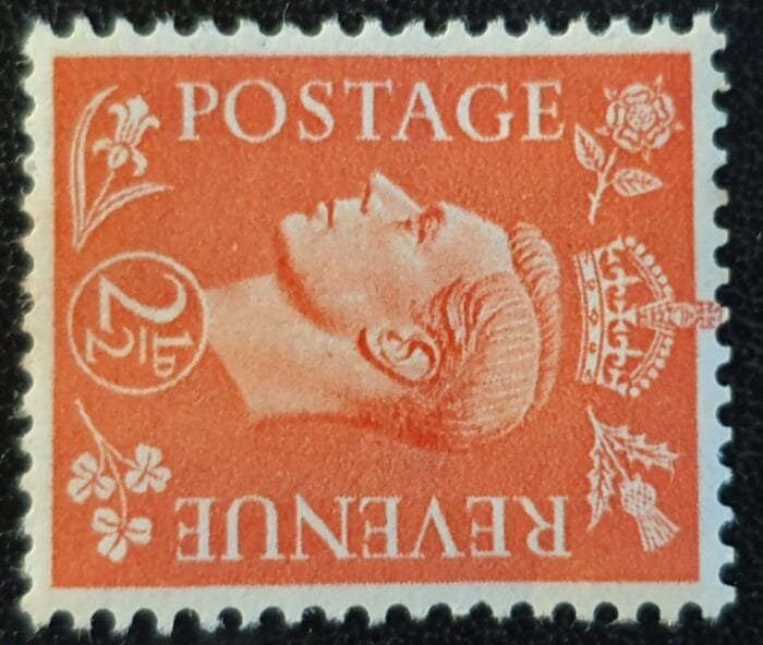 Great Britain King George VI SG507 2½d. pale scarlet Mounted Mint Single Stamp