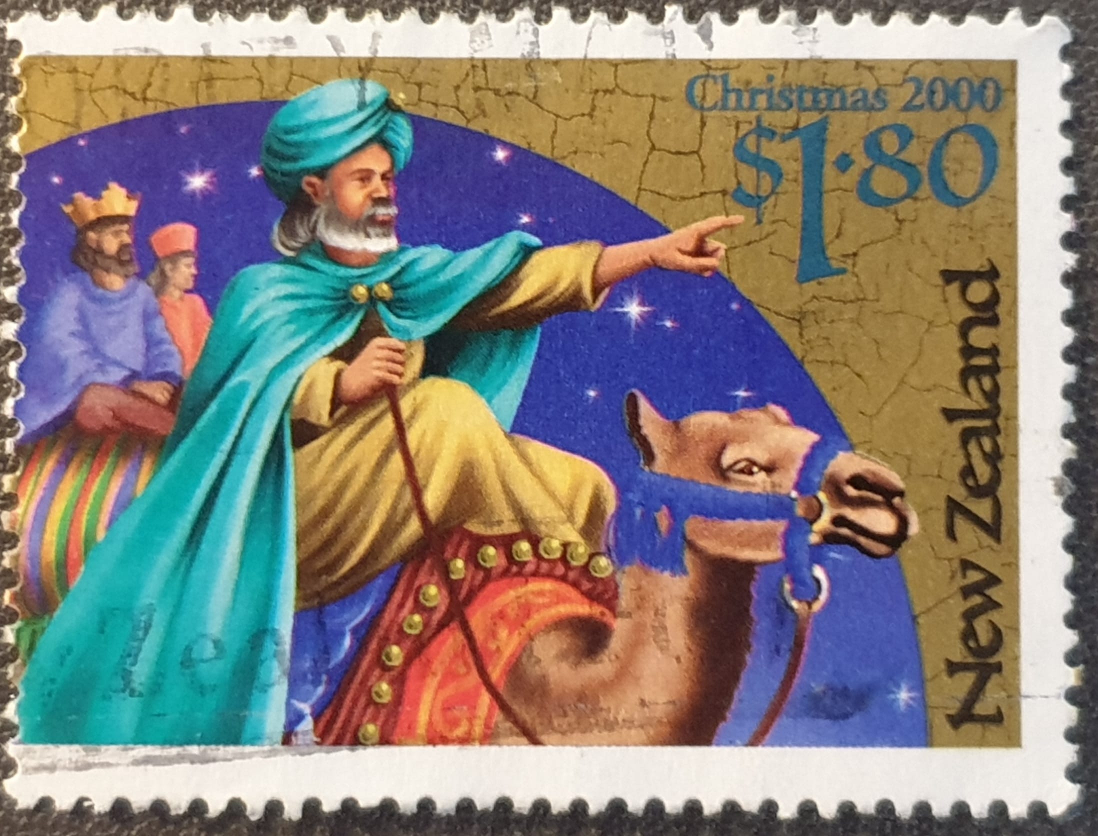 New Zealand 2000 "Christmas" SG2358 $1.80 used single stamp