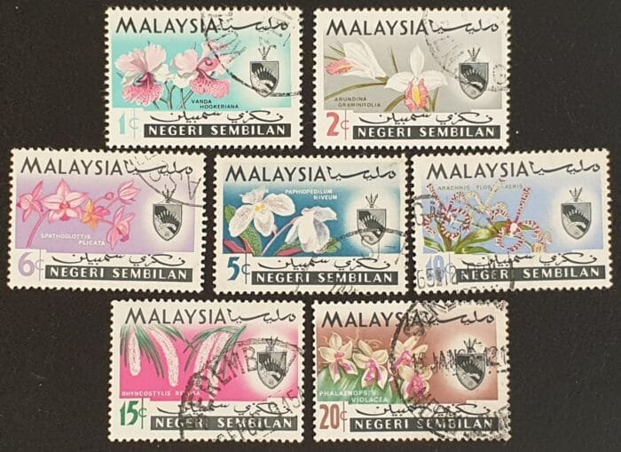Negri Sembilan (Malaya) 1965 SG81/7 Set of 7 used stamps