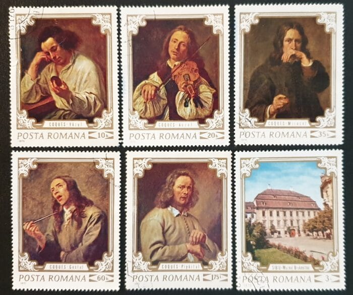 Romania 1970 "Paintings" SG3779-3084 Set of 6 used stamps