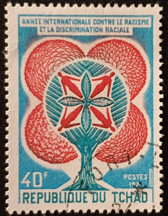 Chad 1971 "Racial Equality Year" SG329 used single stamp