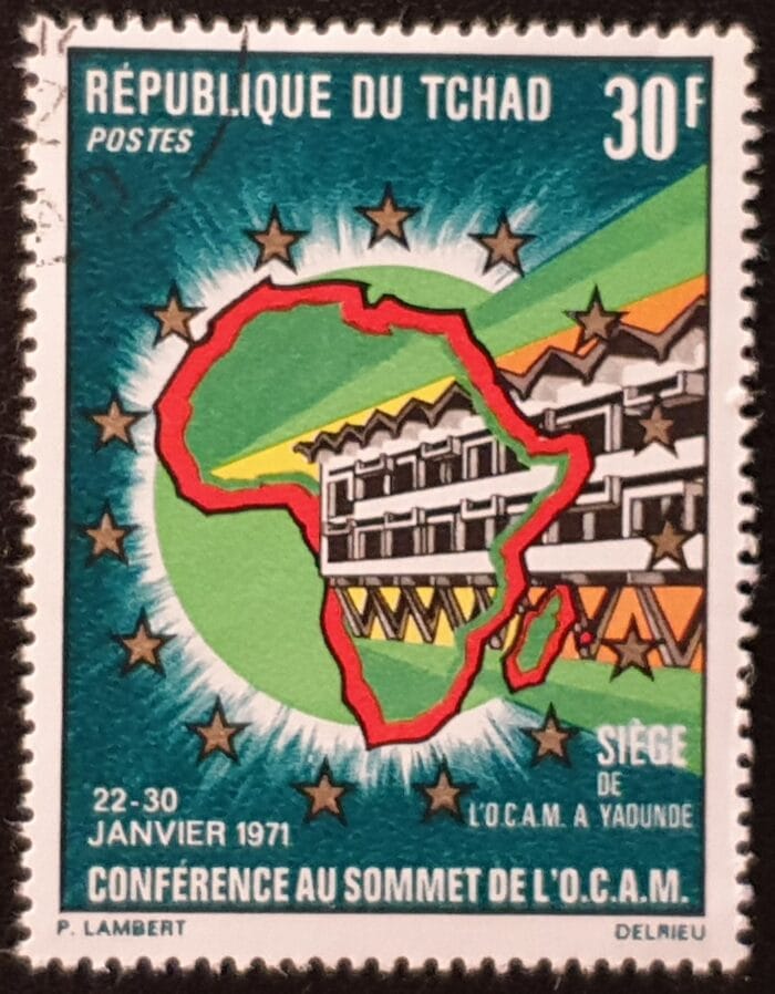 Chad 1971 "OCAM" SG320 30f. used single stamp