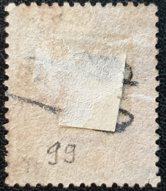 Great Britain Queen Victoria 1864 SG43 1d. red Plate 99 N-B used stamp - Image 2