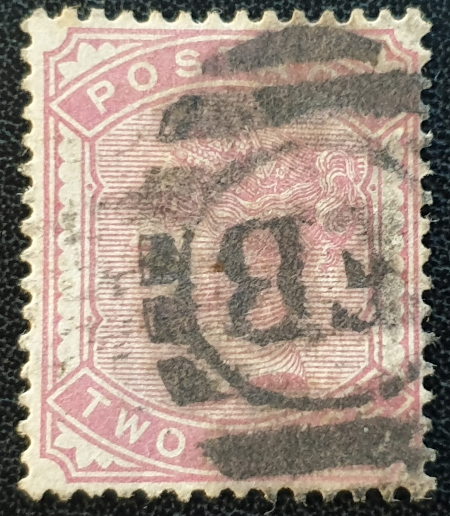 Great Britain Queen Victoria SG168 1880 2d. pale rose , used stamp