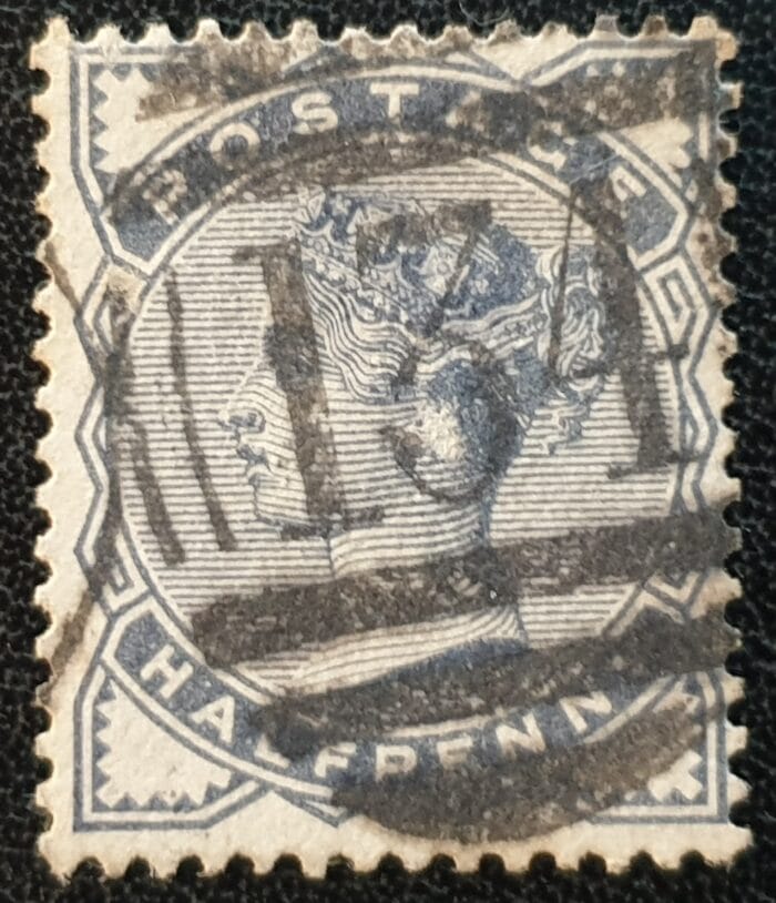 Great Britain Queen Victoria SG187 ½d slate-blue used stamp