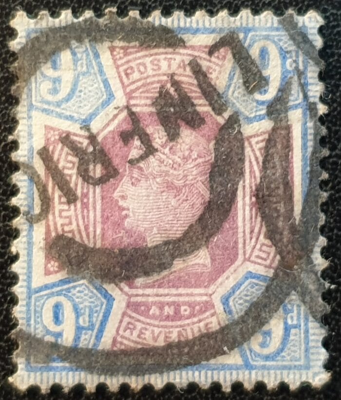 Great Britain Queen Victoria 1887 SG209 9d. purple and blue ,CDS LIMERICK used stamp