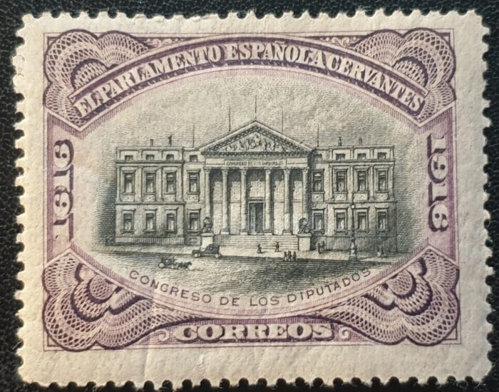 Spain 1916 Official SG O353 Mounted Mint Single Stamp