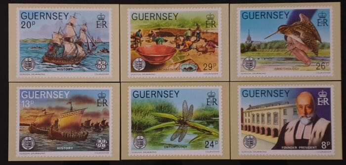 GUERNSEY PHQ CARDS Set of 6 "Europe 1982" MNH