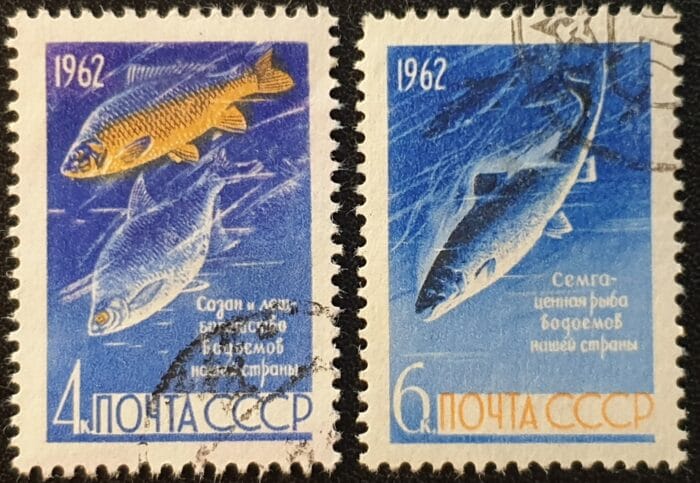 Russia 1962 "Fish" SG2729-2730 Set of 2 used stamps