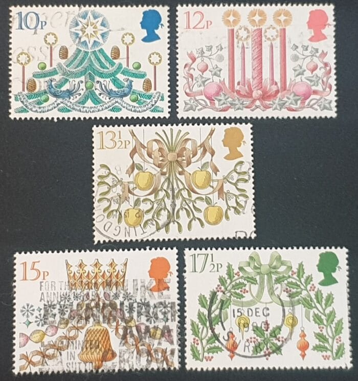 Great Britain Queen Elizabeth II 1980 “Christmas” SG1138-1142 Used Stamps