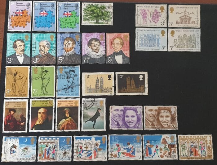 Great Britain Queen Elizabeth II 1973 Full Used Year Set SG919-SG948