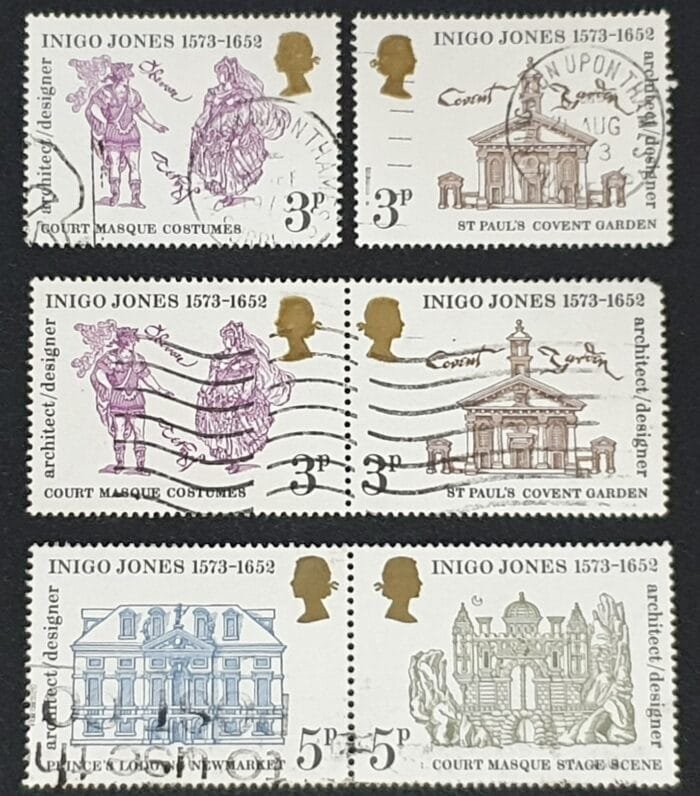 Great Britain Queen Elizabeth II 1973 "Inigo Jones" SG935-938 used