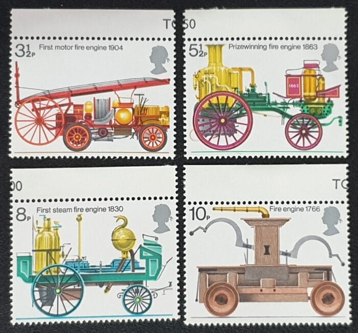 Great Britain Queen Elizabeth II 1974 “Fire Prevention” SG950-953 MNH