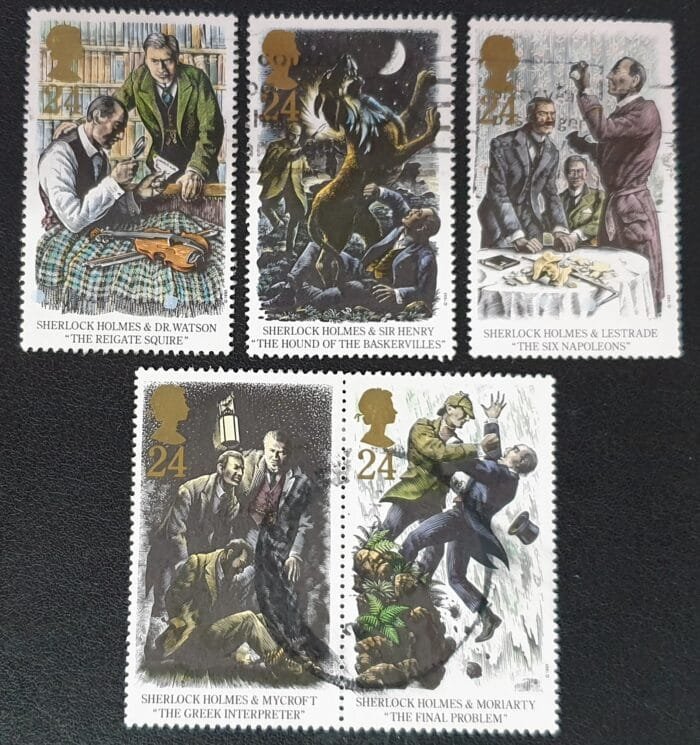 Great Britain Queen Elizabeth II 1993 "Sherlock Holmes" SG1784-1788 Used