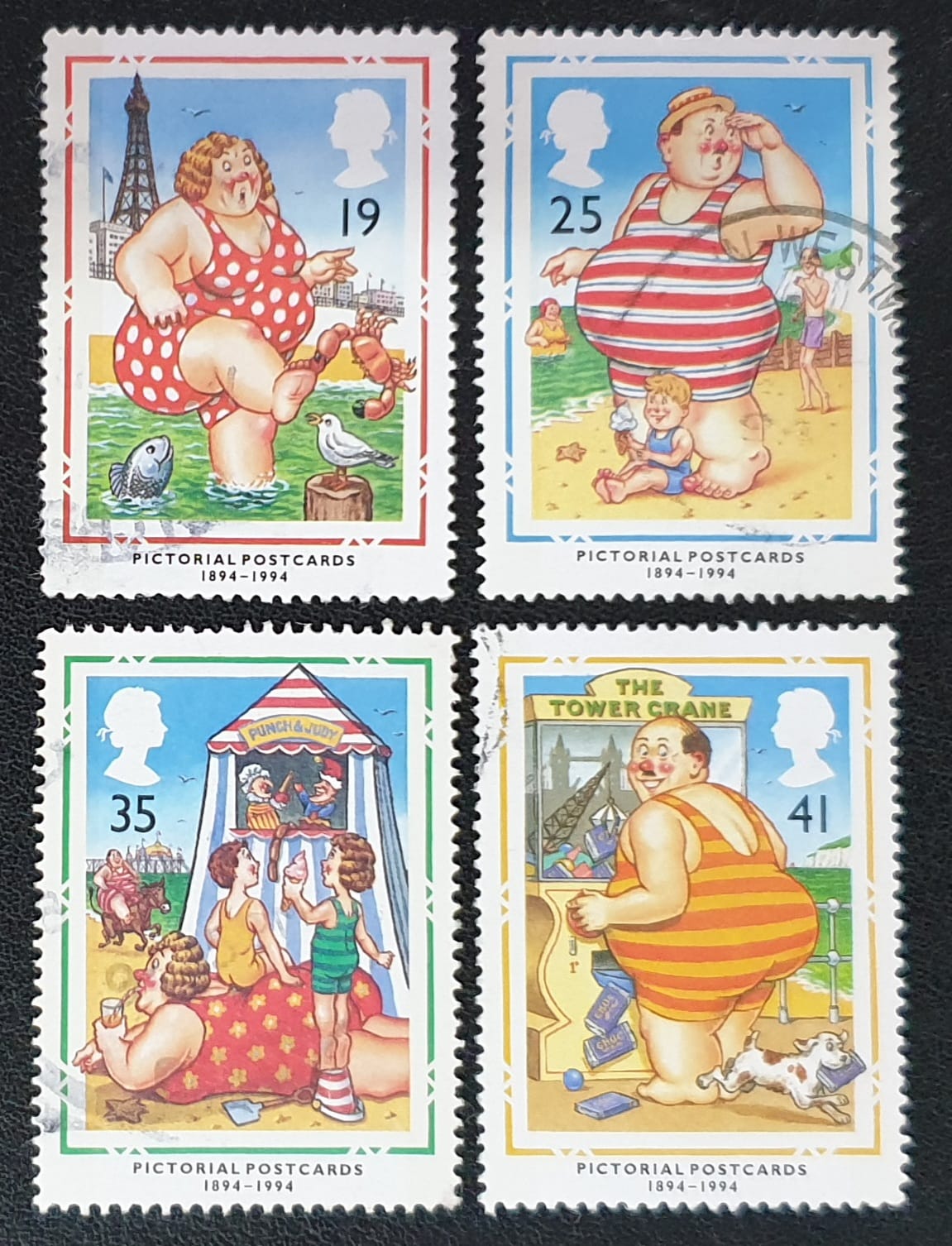 Great Britain Queen Elizabeth II 1994 "Centenary of Picture Postcards" SG1815-1819 Used