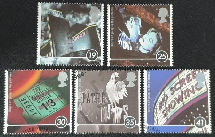 Great Britain Queen Elizabeth II 1996 "Centenary of Cinema" SG1920-1924 Used
