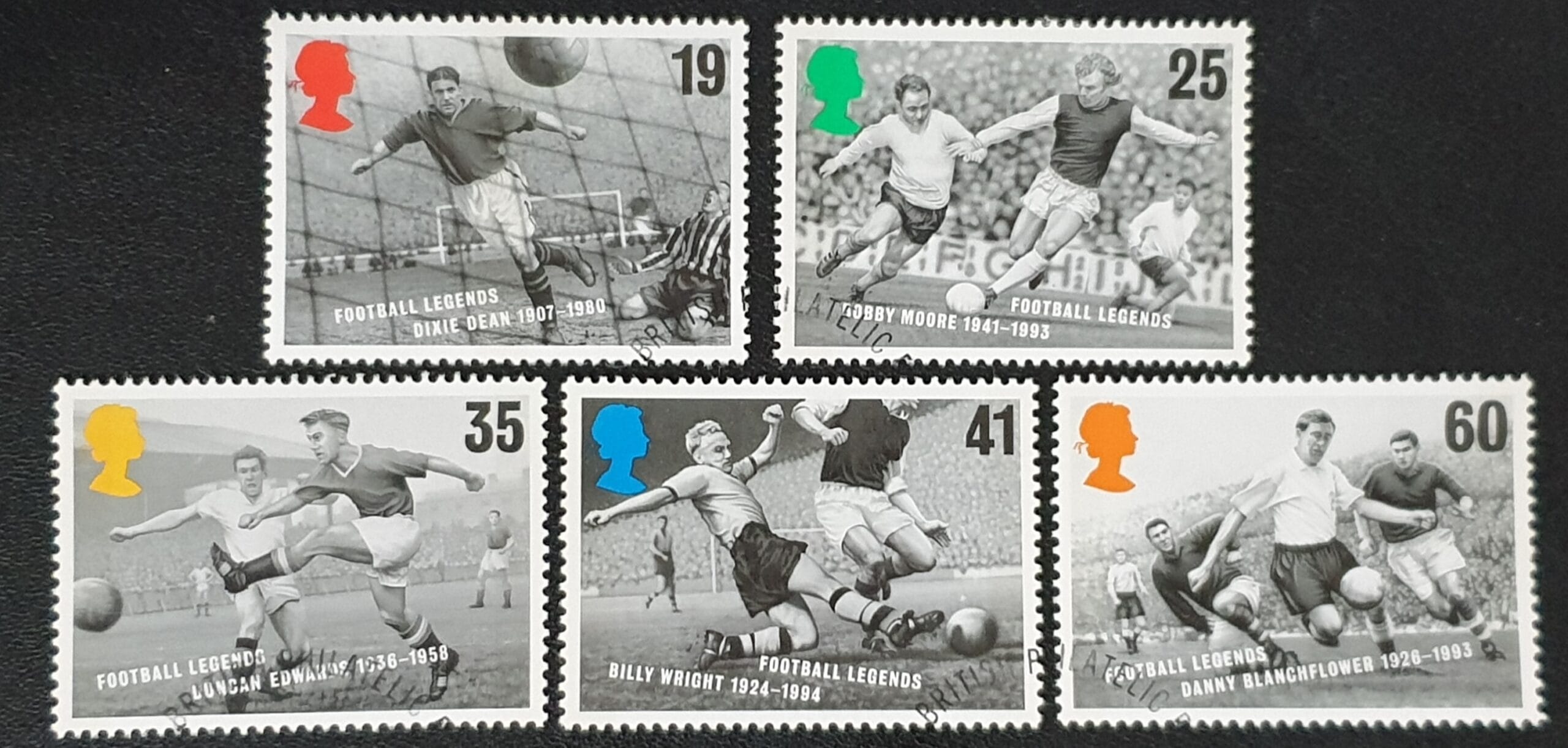 Great Britain Queen Elizabeth II 1996 "European Football Championship" SG1925-1929 used