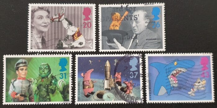 Great Britain Queen Elizabeth II 1996 "50th Anniversary of Children's Television" SG1940-1944 Used