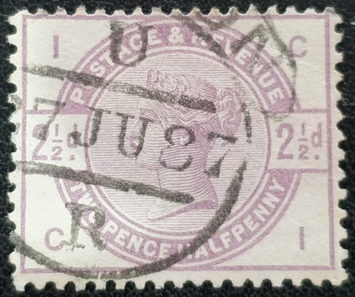 Great Britain Queen Victoria SG190 2½d Lilac Letters C-I used stamp