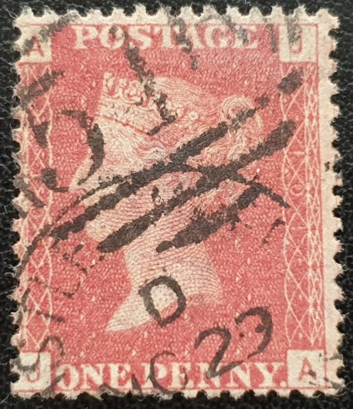 Great Britain Queen Victoria 1864 SG43 1d.red Plate 101 J-A used stamp