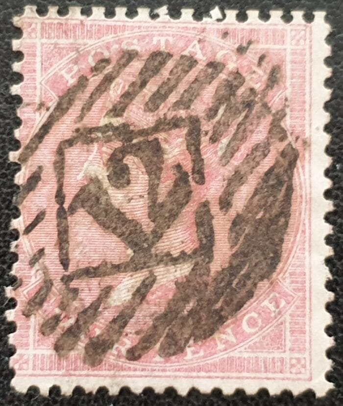 Great Britain Queen Victoria 1857 SG66a. 4d. rose used stamp