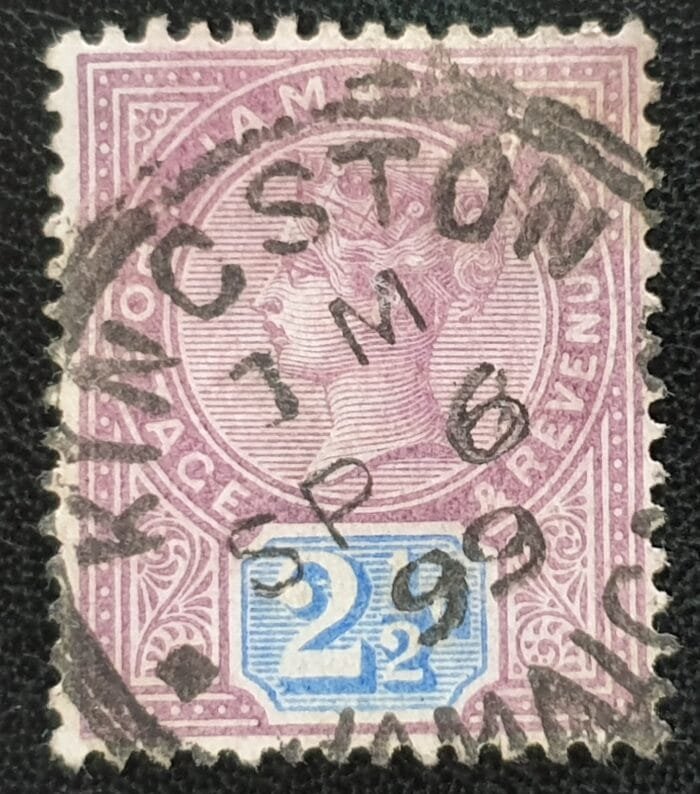 Jamaica 1891 QV SG29 2½d. purple and blue used single stamp