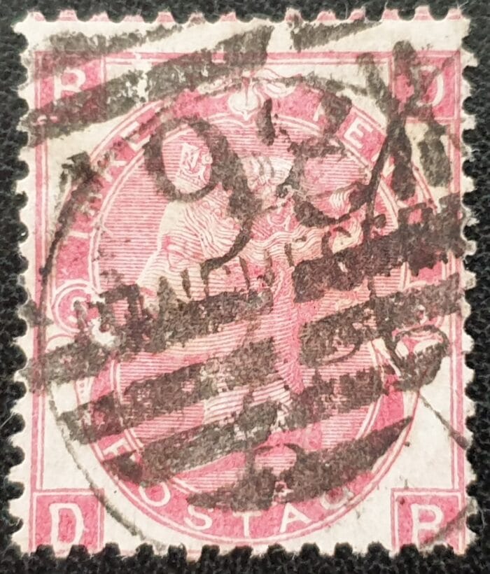 Great Britain Queen Victoria 1868 SG 103 3d. rose , Plate 5, Letters D-B, used stamp