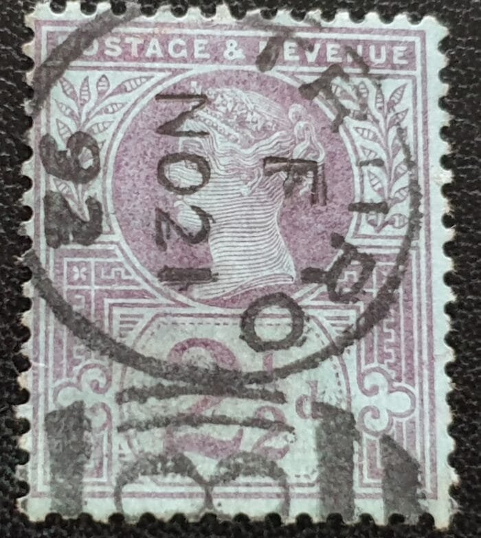 Great Britain Queen Victoria SG201 1887 2½d. purple/blue, CDS TRURO Cornwall Used Stamp