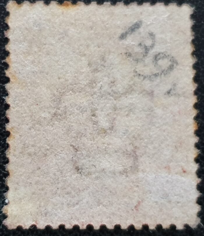 Great Britain Queen Victoria 1864 SG43 1d. rose-red Plate 131, Letters L-F ,used stamp - Image 2