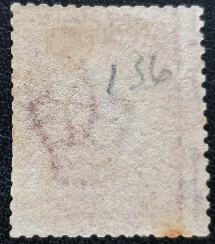 Great Britain Queen Victoria 1864 SG43 1d. rose-red Plate 136, Letters G-A ,used stamp - Image 2