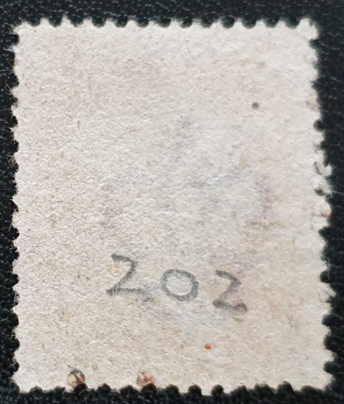Great Britain Queen Victoria 1864 SG43 1d. rose-red Plate 202, Letters L-H ,used stamp - Image 2