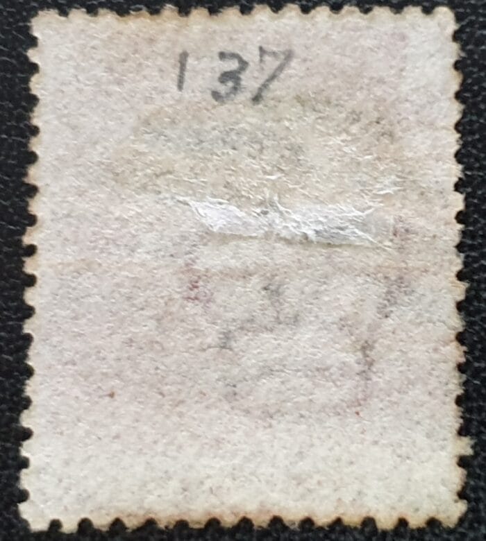 Great Britain Queen Victoria 1864 SG43 1d. rose-red Plate 137, Letters E-K ,used stamp - Image 2