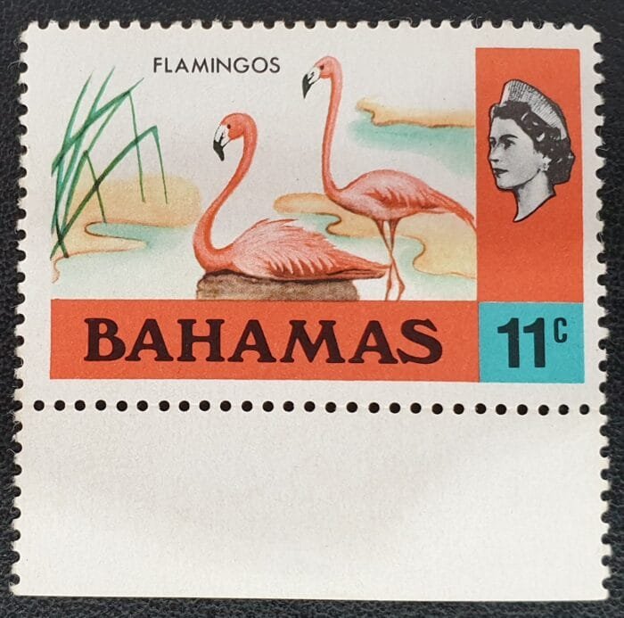 BAHAMAS QEII 1971 SG368 11c 'Greater Flamingos' MNH