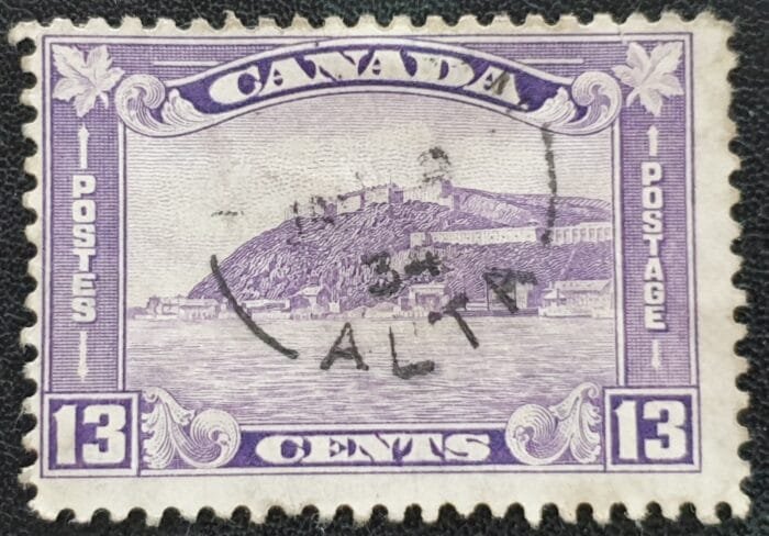 CANADA 1952 SG325 KGV 13c. bright violet used single stamp