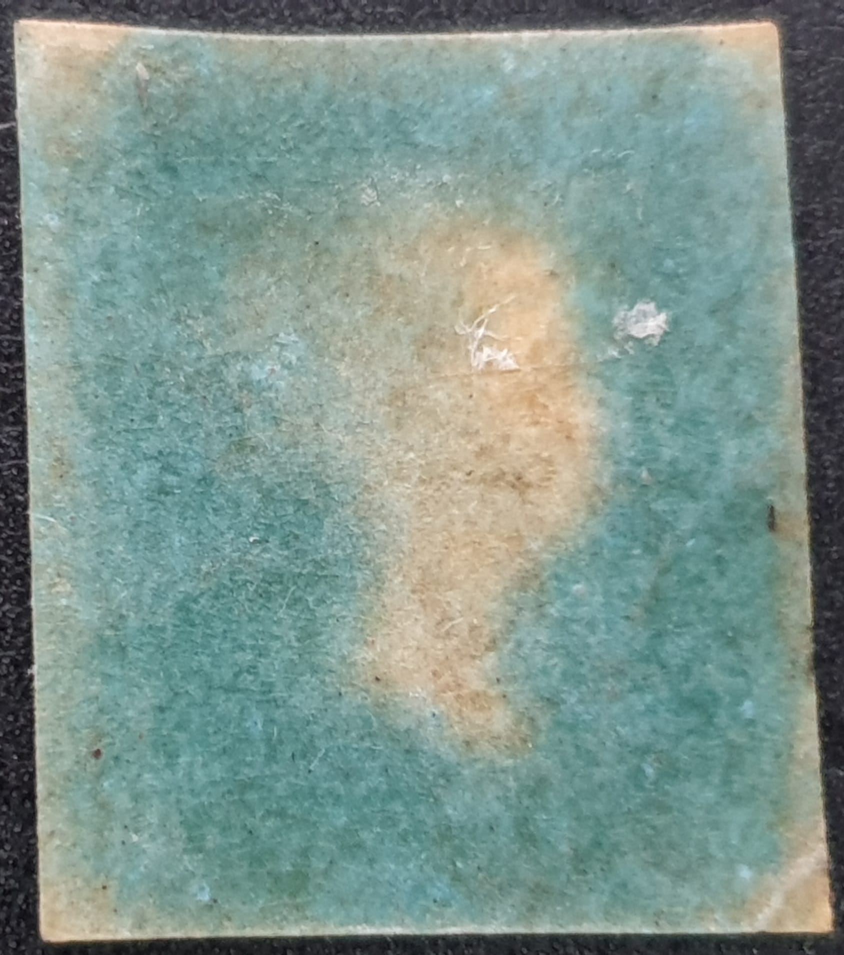 Great Britain Queen Victoria SG8a 1d. red on blue paper D-E Black MX used single stamp - Image 2