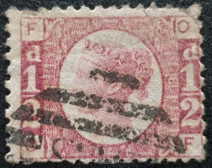 Great Britain Queen Victoria SG48 1870 ½d BANTAMS Plate 6 O-F used stamp