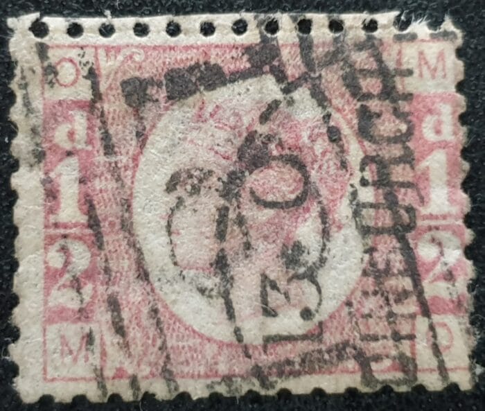 Great Britain Queen Victoria SG48 1870 ½d BANTAMS Plate 5 M-O used stamp