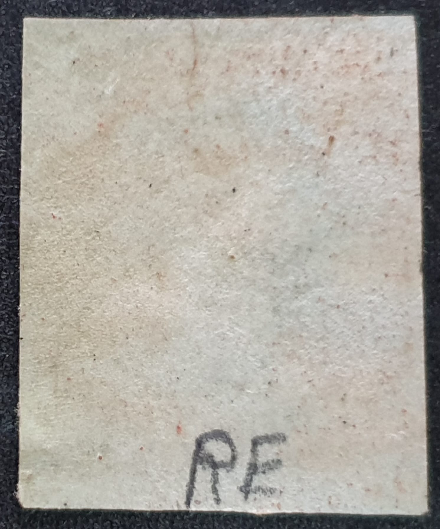 Great Britain Queen Victoria SG8 1d. red-brown Letters L-A Black MX used stamp - Image 2