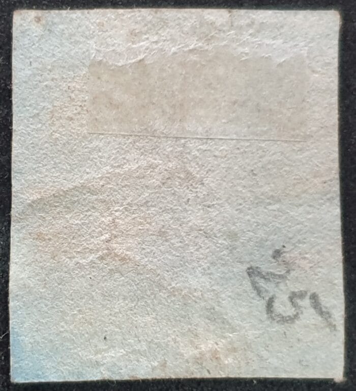Great Britain Queen Victoria SG8 1d. red-brown Letters D-L Black MX Plate 25 used stamp - Image 2